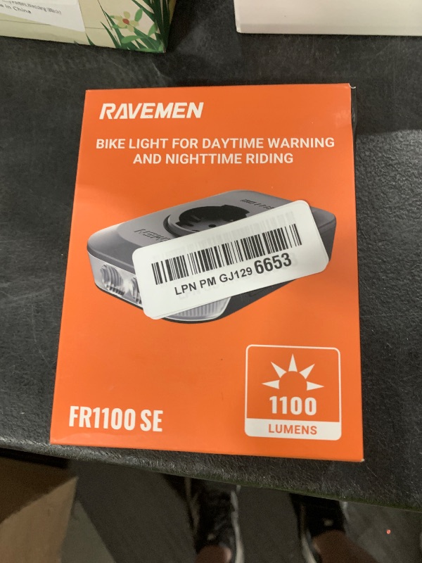 Photo 1 of RAVEMEN FR1100 SE/FR500 Bike Headlight Compatible with Garmin/Wahoo Computers, 270° Wide-Angled Bicycle Front Light for Night Urban Riding & Daytime Warning, Auto On and Off, 6 Modes (FR1100 SE)
