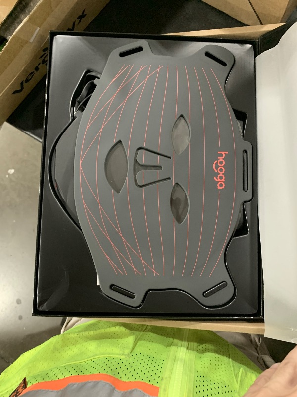 Photo 1 of Hooga Red Light Therapy Mask – LED Face & Neck Light Therapy Mask Set, 630nm 660nm Red & 850nm Near Infrared, Tri Chip LEDs, Rechargeable, Adjustable Comfortable Fit