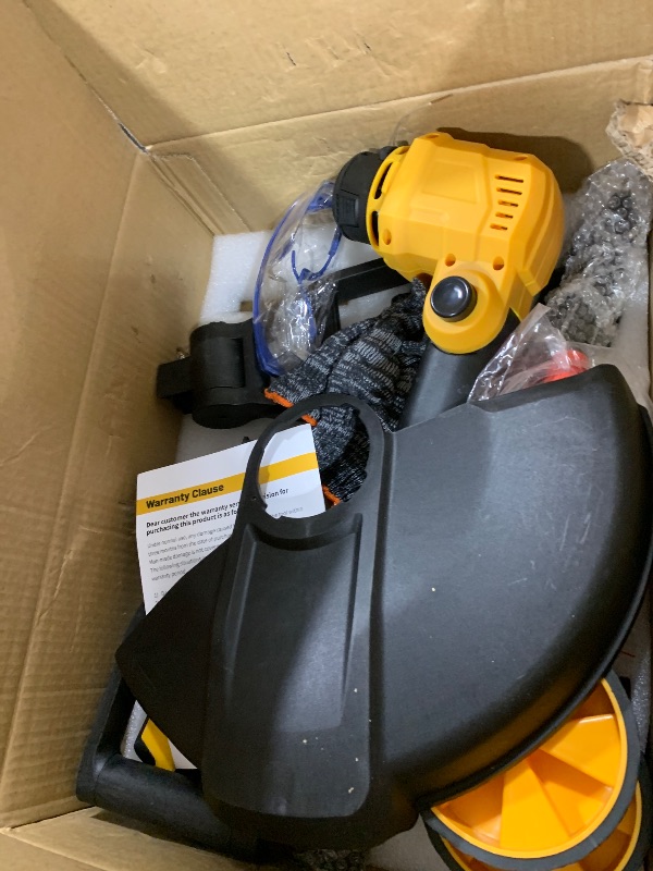 Photo 1 of Cordless String Trimmer & Lawn Edger for Dewalt 20V Battery (NO Battery), 14" Electric Weed Eater and Edger Battery Powered, 3 in 1 Lawn Tool Wheeled with 8 Pcs Grass Cutter Spool Line for Yard Garden