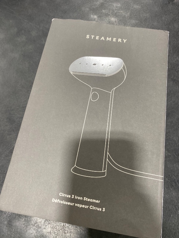 Photo 1 of Steamery Handheld Clothes Steamer Cirrus 3, 1200W, US Plug, Heated Ironing Plate, Fast Heat Up, Garment Wrinkle Remover, Black