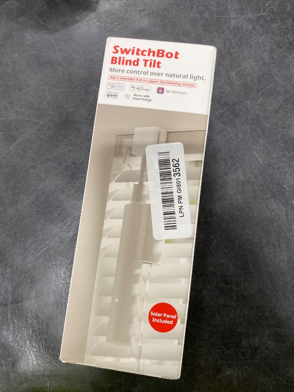 Photo 1 of SwitchBot Blind Tilt Motorized Blinds - Smart Electric Blinds, Automatic Blind Opener and Closer, Solar Powered, Light Sensing Control, Add Hub Mini to Make it Compatible with Alexa & Google Home