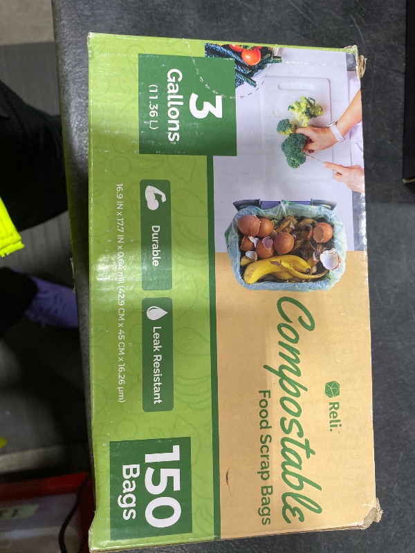 Photo 1 of Reli. Compost Bags 3 Gallon (150 Count) | ASTM D6400 Certified