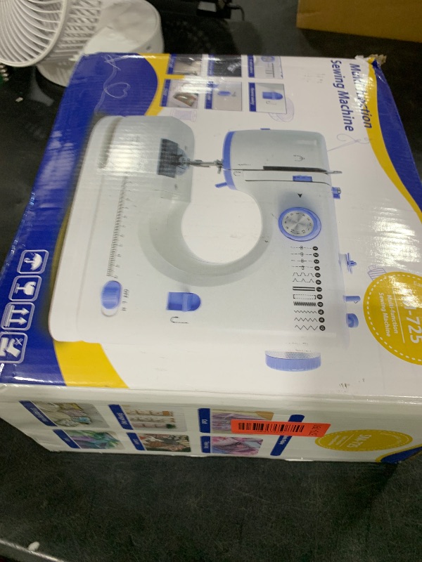 Photo 1 of Stoigeld Sewing Machine for Beginners with 20Pcs Fabric & 32Pcs Sewing Threads Kit,Portable Sewing Machine with 12 Built-in Stitches & 2 Speed(High-Low Speeds)-SM-725