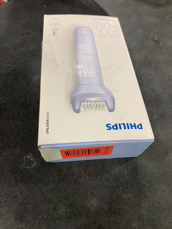 Photo 1 of Philips Epilator Series 8000 - Cordless Wet and Dry Electric Epilator, Hair Removal for Legs and Body, with ProGuide, 3 Accessories, 60 min. Runtime, Model BRE708/00