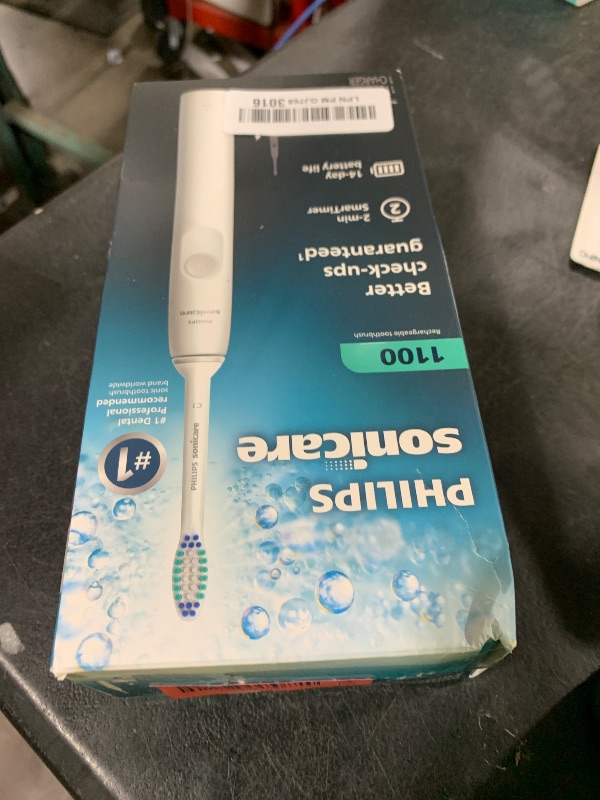 Photo 1 of PHILIPS Sonicare 1100 Rechargeable Electric Toothbrush, 1 Brush Head, White