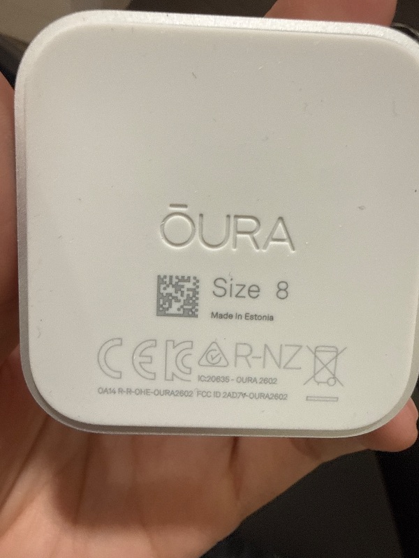 Photo 1 of Oura Ring 5 - Stealth - Size 8 - World’s Smallest Smart Ring - Sleep, Activity, Women’s Health, AI Advisor, 1 Week of Battery Life, Size Before You Buy, Android & iOS Compatible