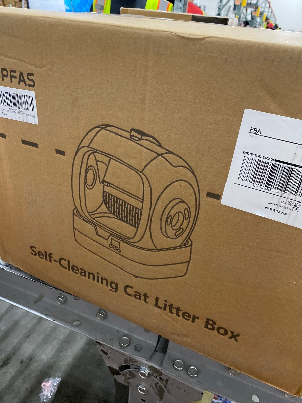 Photo 1 of UPFAS Automatic Cat Litter Box Self Cleaning - APP Control - Weight Monitoring - Ultra-Quiet, Medium Cats and Kittens Litter Box, Safe Anti-Pinch?Assembly Required?- Grey