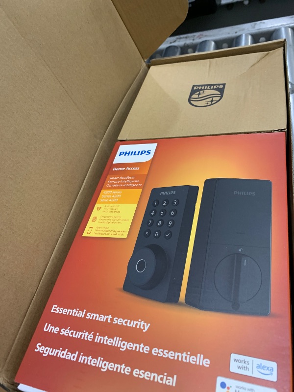 Photo 1 of Philips WiFi Keypad Door Lock with Handle, Built-in WiFi, APP Remote Control, Voice & Fingerprint Unlock, Smart Locks for Front Door with Auto Lock, Digital Front Door Lock Set, Keyless Entry Deadbolt