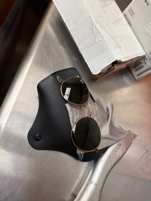 Photo 6 of New Ray Ban ROUND METAL RB3447 920/2R5 Sunglasses Rose Gold w/50mm Dark Blue Lns