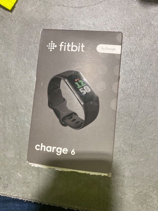 Photo 1 of Google Fitbit Charge 6 - Fitness Tracker - Obsidian/Black