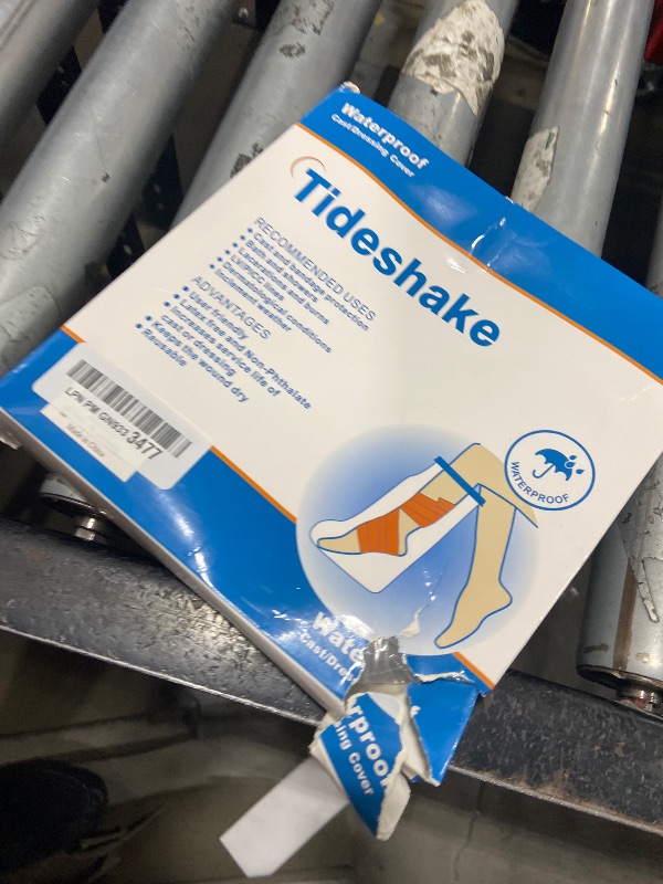 Photo 1 of Tideshake - Waterproof Leg Cast Cover for Showering, Reusable Adult Short Leg Cast Protector, Cast Covers for Shower Leg, Cast Bag for Shower, Cast Cover for Showering Foot