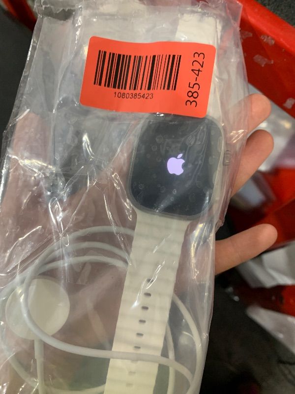Photo 1 of Apple Watch Ultra 2 [GPS + Cellular 49mm] Smartwatch with Rugged Titanium Case & White Ocean Band. Fitness Tracker, Precision GPS, Action Button, Extra-Long Battery Life, Bright Retina Display