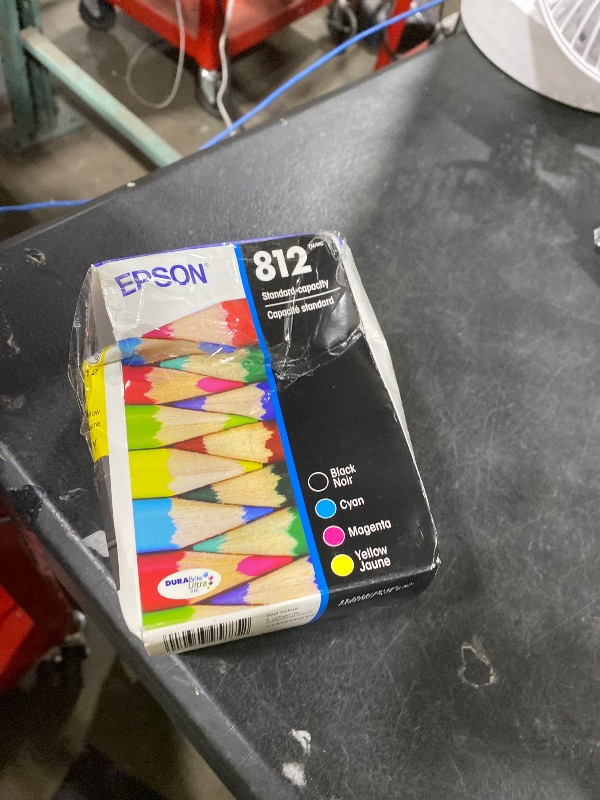 Photo 1 of EPSON 812 DURABrite Ultra Ink Standard Capacity Black & Color Cartridge Combo Pack (T812120-BCS) Works with WorkForce Pro WF-7310 ,7820, 7840, EC-C7000