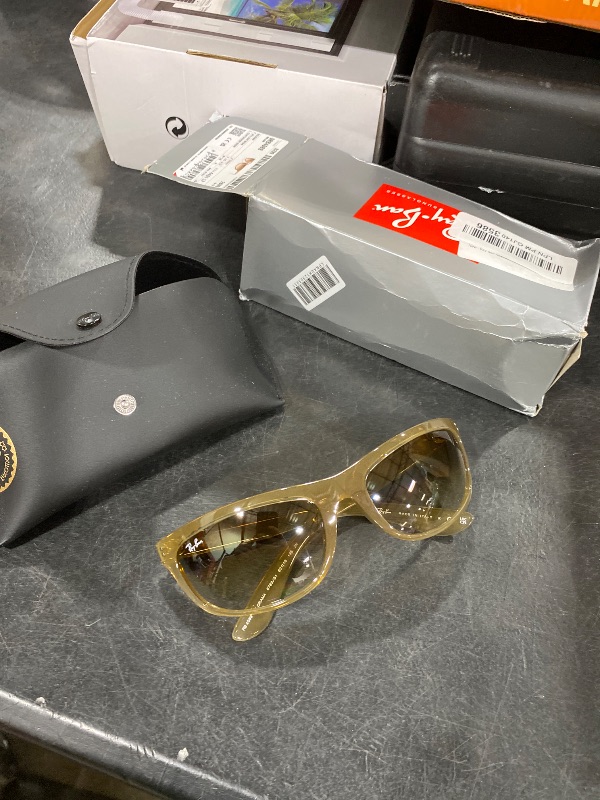 Photo 1 of Ray-Ban RB4089 Balorama Sunglasses, Opal Light Brown/Clear Gradient Brown, 62 mm