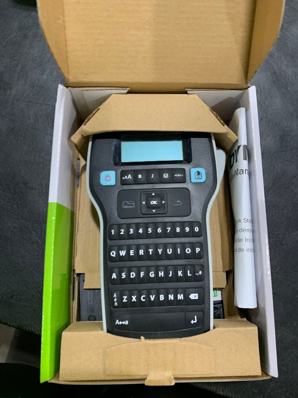 Photo 1 of DYMO LabelManager 160 Label Maker Bundle with 3 D1 Label Cassettes, Portable Handheld, QWERTY Keyboard, One-Touch Smart Keys, Large Display, Home & Office Organization