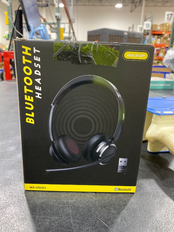 Photo 1 of Wireless Headset with Mic for Work, USB A/C Dongle, Bluetooth 6.0 Headset with AI Noise Cancelling Microphone, Wireless Headphones with Mic Mute & 65H, Wireless Headset for PC/Computer/Laptop/Teams