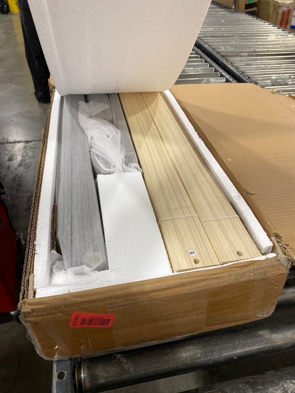 Photo 1 of Nectar Bamboo Platform Bed Frame - Queen - Walnut - Floating Center Support Legs - 12” Height - Easy Tool Free Set Up - Contemporary and Durable - Sturdy Wooden Support Slats - Holds Up to 800 Pounds