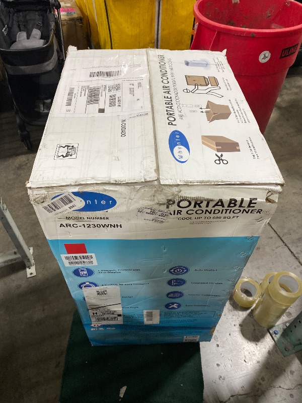 Photo 1 of Whynter ARC-1230WNH2 NEX Inverter Dual Hose Portable Air Conditioner, 14000 BTU (12000 SACC) Heater, Dehumidifier & Fan, Smart Wi-Fi, Up to 600 sq ft, White, with 2 Activated Carbon Filters