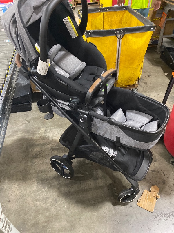 Photo 1 of Evenflo Shyft Intuiti Travel System with Revolve180 LiteMax™ NXT Rotating Rear-Facing Lightweight Preemie and Infant Car Seat 3-30 lbs. (Fossil Gray)