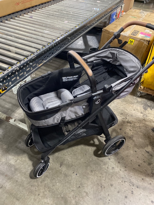 Photo 1 of Evenflo Shyft Intuiti Travel System with Revolve180 LiteMax™ NXT Rotating Rear-Facing Lightweight Preemie and Infant Car Seat 3-30 lbs. (Fossil Gray)
