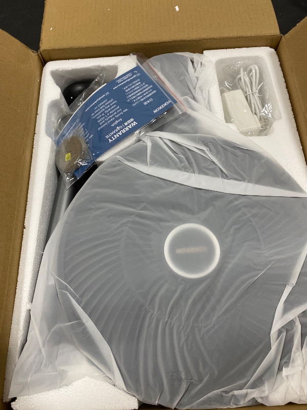 Photo 1 of Outdoor Fans for Patios,Cordless Outdoor Fan with Light and Remote,Pedestal to Tabletop & Hanging,Battery Operated Rechargeable Fan,12" Oscillating Fan For Quiet,8 Speeds,Timer,Gazebo,Deck,Porch,Black