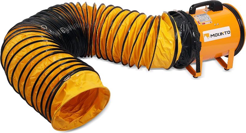 Photo 1 of ***SIMILAR***
12-Inch Heavy Duty Cylinder Axial Fan with 25-Foot Vinyl Hose | High-Performance Portable Blower/Exhaust Fan | 2900 CFM Directional Airflow for Crawl Spaces, Attics, Basements.