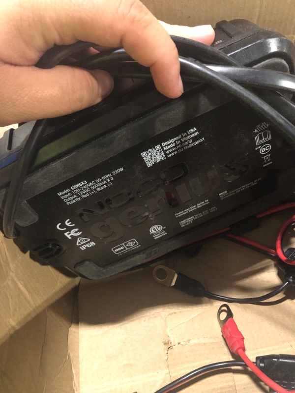 Photo 1 of **Parts Only**NOCO Genius GEN5X3: 3-Bank, 15A Onboard Battery Charger - 5A Per Bank, 12V Waterproof Marine Charger with Overcharge Protection & Temperature Compensation – for Lead-Acid & Lithium Batteries