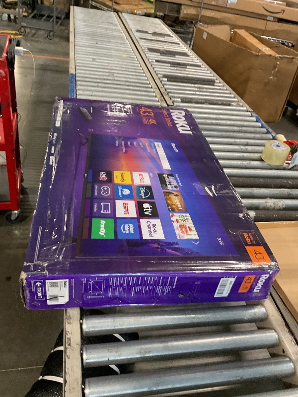 Photo 1 of ***SCREEN HAS MANY LITTLE SCRATCHES***Roku Smart TV 2026 – 43-Inch Select Series, 4K HDR TV – Roku TV with Voice Remote – Flat Screen LED Television with Wi-Fi for Streaming Live Local News, Sports, & Movies – Bluetooth Headphone Mode