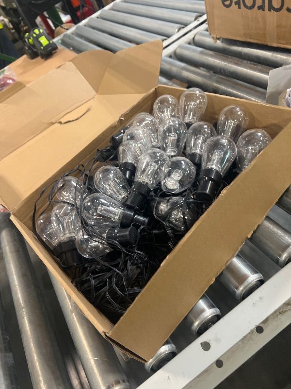 Photo 1 of ** MISSING REMOTE** Outdoor String Lights,200FT Smart RGB+IC Patio Lights with Shatterproof LED Bulbs ,Outside Light Dimmable Patio for Decor DIY IP67 Waterproof ,Courtyard, garden,Holiday,LED lights more Scene Modes1080420667