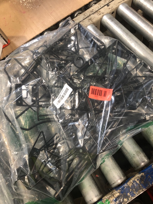 Photo 1 of ** MINOR DAMAGE TO SOME PIECES*** ORLESS Greeting Card Rack Display Stand, 3 Tier Rotating Card Holder Display Retail, 12 Pocket Metal Postcard Holder Display Stand, Greeting Card Holder for Postcards, Brochures, Stickers, Showcase(Black)