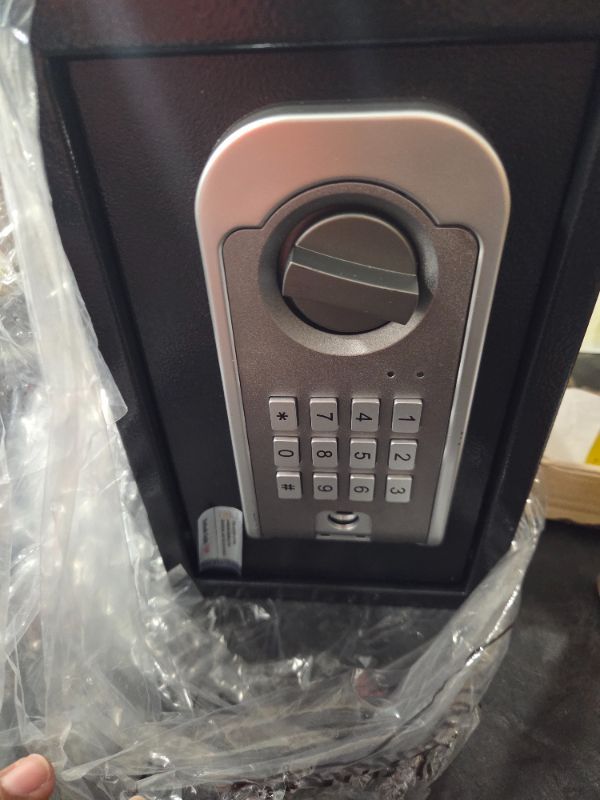 Photo 1 of [UPGRADED] Small Safe Box for Home, 0.30 Cuft Mini Safes with Fireproof Waterproof Bag, Digital Money Safe with Programmable Keypad Spare Keys, Security Cash Box for Money Valuables