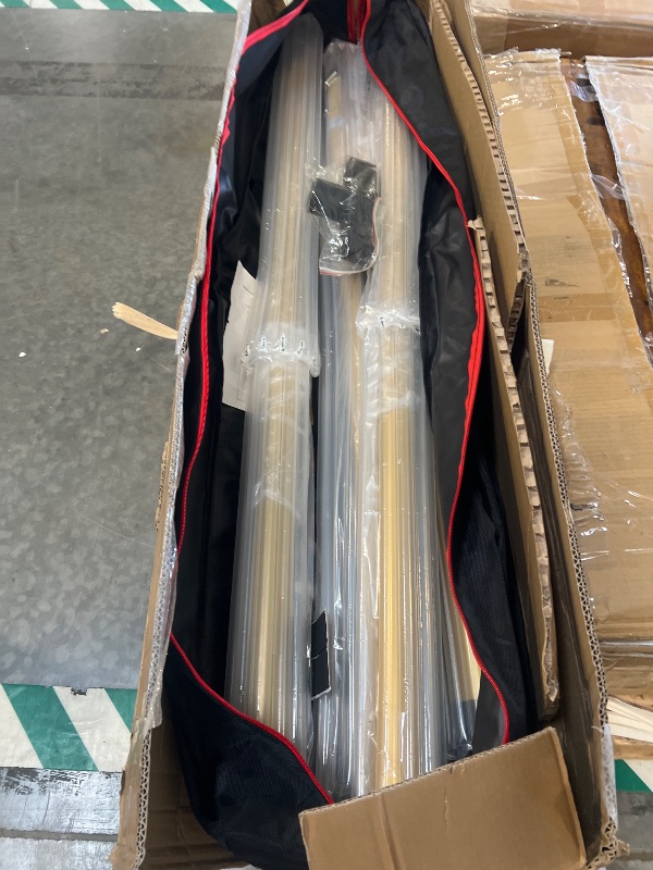 Photo 1 of *** POLES NOT LOCKING INTO PLACE*** **8/14 SOLD FOR PARTS/// FINAL SALE ****
Qoolfoto 12x10ft Heavy Duty Backdrop Stand Double Crossbar Pipe and Drape