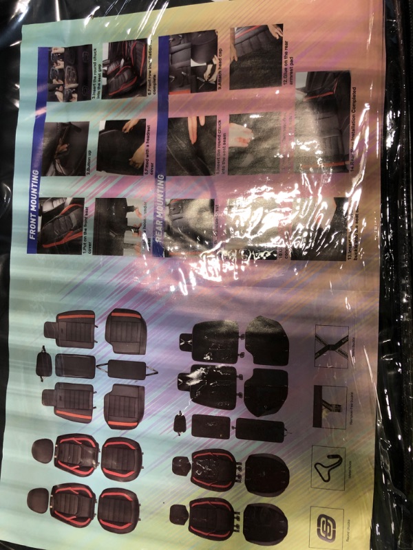 Photo 1 of ***SIMILAR***
Front Set | Waterproof Faux Leather,Scratch-Resistant,Easy to Install,Airbag Compatible,Fully Wrapped,Car Seat Covers,Redline