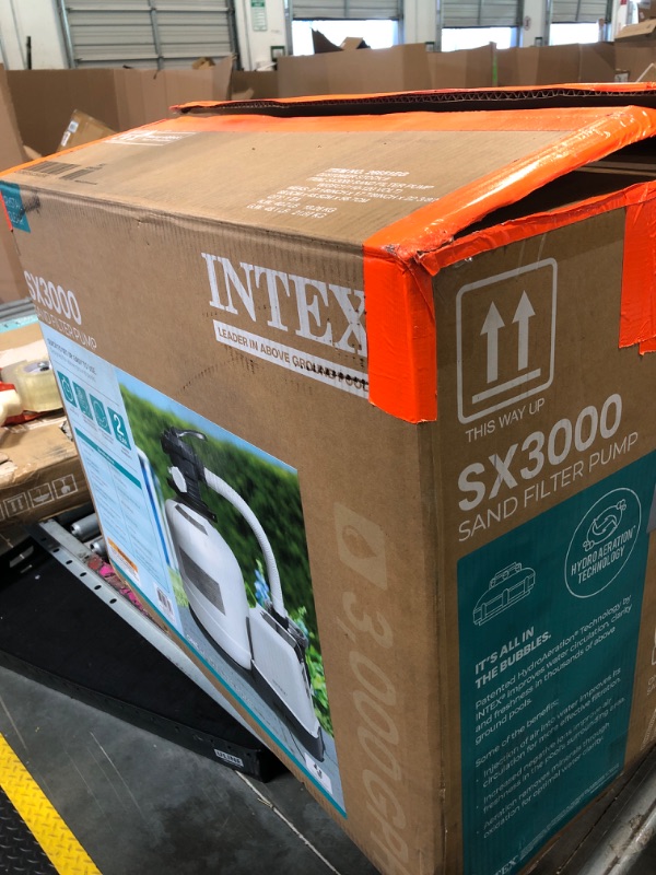 Photo 1 of **Parts Only**INTEX 3,000 GPH Krystal Clear Sand Filter Pump for Above Ground Pools, Swimming Pool Pump with Automatic Timer - Improved Circulation, Filtration, & Clarity