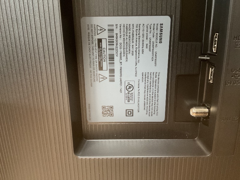 Photo 1 of ***FINAL SALE/NO RETURN, SOLD AS PARTS ONLY***
SAMSUNG 32-Inch Class Full HD F6000 Smart TV (2025 Model) HDR, Object Tracking Sound Lite, Knox Security, One UI Tizen, Smart TV