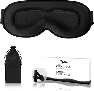 Photo 1 of ***SIMILAR IMAGEN*** Sleep Eye Mask for Men Women, Lash Extensions 3D Sleeping Mask, Travel Blackout Night Blindfold Eye Shade Cover with Adjustable Strap (Ebony)