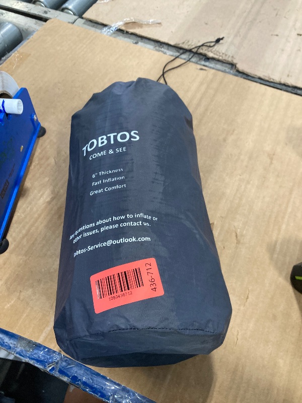 Photo 1 of ***SIMILAR IMAGEN*** TOBTOS Inflatable Camping Sleeping Pad with Pillow, Thick 6 Inch Ultralight Sleeping Pad with Built-in Pump, Lightweight Sleeping Mat for Camping, Backpacking, Hiking, Tent (Grey)