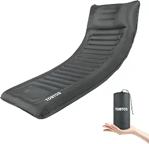 Photo 1 of ***SIMILAR IMAGEN*** TOBTOS Inflatable Camping Sleeping Pad with Pillow, Thick 6 Inch Ultralight Sleeping Pad with Built-in Pump, Lightweight Sleeping Mat for Camping, Backpacking, Hiking, Tent (Grey)