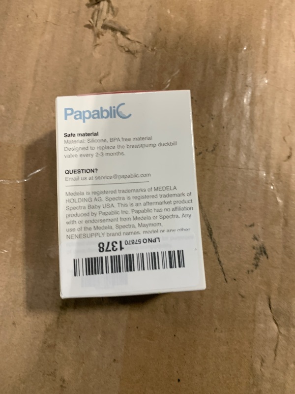 Photo 1 of [6-Count] Papablic Duckbill Valves, Replacement Milk Valves Compatible with Spectra S1 S2 & Medela Breast Pumps Parts Accessories, BPA & DEHP Free, Food-Grade Silicone, Easy to Clean, White