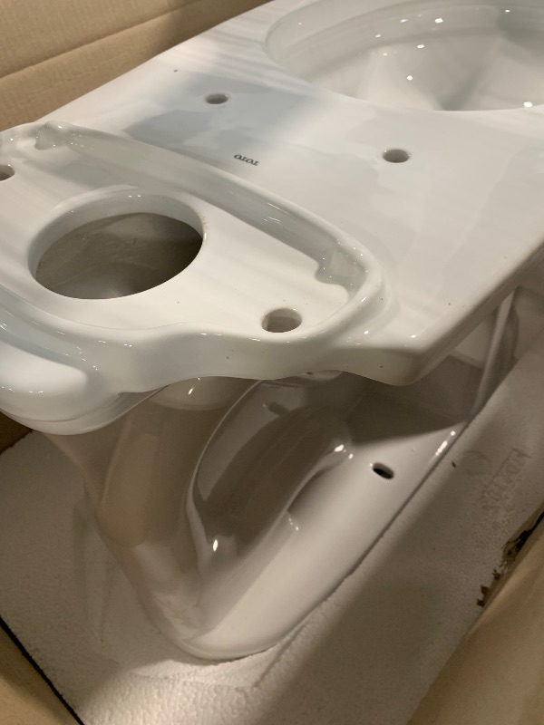 Photo 1 of **BOTTOM PART ONLY** **NO TANK** TOTO® Entrada™ Universal Height Toilet with Right-Hand Trip Lever, Cotton White - CST244EFR#01