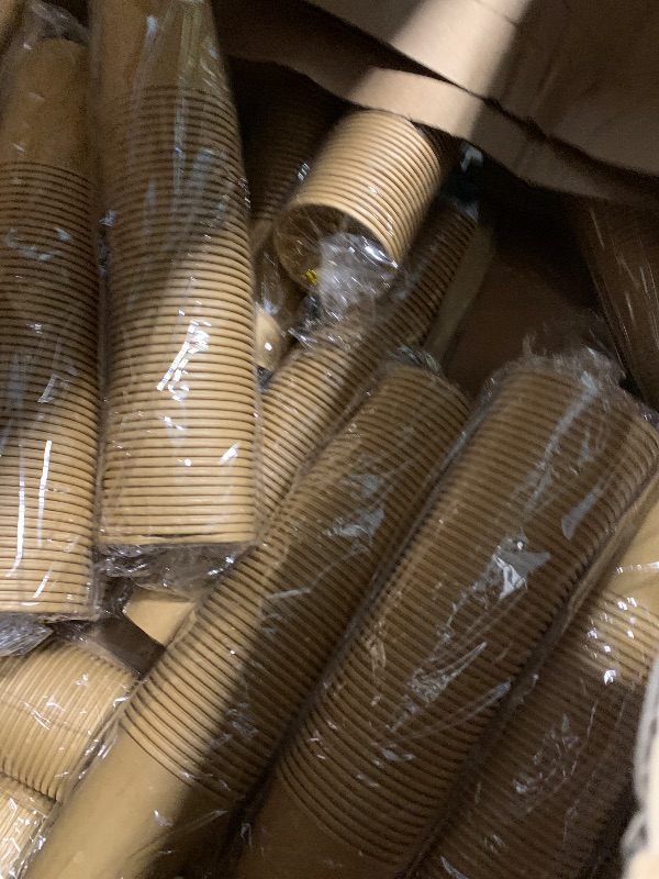 Photo 1 of ** POSSIBLE MISSING PIECES*** Lamosi 1000 Count 12 oz Paper Cups, Disposable Kraft Paper Coffee Cups 12 Ounce for Hot/Cold Beverages, Water, Party, Picnic, Travel, Events