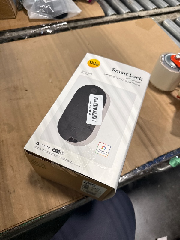 Photo 1 of [MISSING A KEY] Yale Matte Black Keyed Deadbolt Smart Lock with Google Matter, YRD510-MT1-BLK