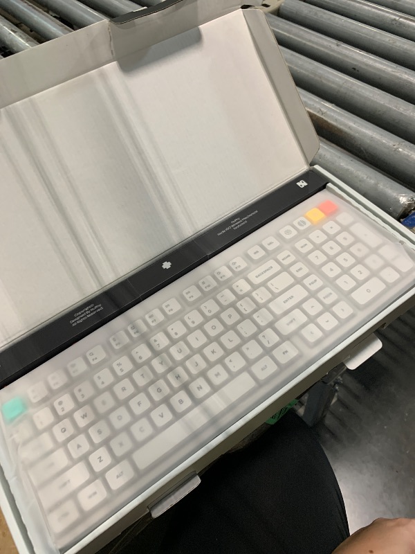 Photo 1 of *** issues with the g and 2 keys not working ** NuPhy Node100 Wireless Mechanical Keyboard, Hot Swappable Custom Low Profile Keyboard, 103 Keys Computer Gaming Keyboards, Supports Touch Gestures, PBT Keycaps, RGB Backlit, Bluetooth/2.4GHz/USB-C