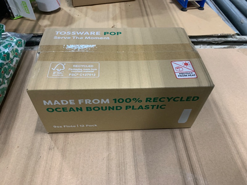 Photo 1 of *** 6 COUNT *** TOSSWARE POP 9oz Flute, Premium Quality, Recyclable, Unbreakable & Crystal Clear Plastic Champagne Glasses,Flute , 12 Count (Pack of 1)