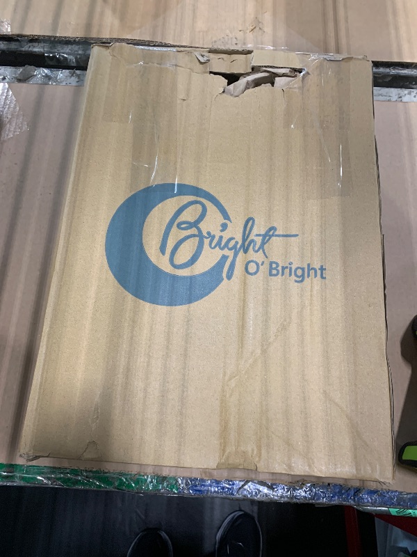 Photo 1 of ***BROKEN, SOLD FOR PARTS*** O’Bright LED Cylinder Floor Lamp with Remote Control, Full Range Dimming, Adjustable Color Temperature 3000K-6000K, Minimalist Standing Lamps for Living Room, Bedrooms and Office, Black