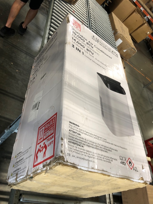 Photo 1 of ***FACTORY SEALED***
Humhold 14000 BTU Portable Air Conditioners with Remote Control, 3-in-1 Free Standing Cooling AC Unit with Fan & Dehumidifier, Cools Room up to 700 sq.ft, Smart/Sleep Mode,3 Speed,Auto Swing,24H Timer