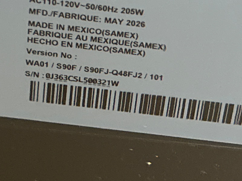 Photo 1 of [SOLD FOR PARTS] Samsung 48-Inch Class S90F Smart TV (2025 Model, 48S90F), NQ4 Gen3 Processor, Upscaling Pro, HDR+, Motion Xcelerator 144Hz, Vision, Alexa Built-in, 4K UHD

MISSING THE REM OTE