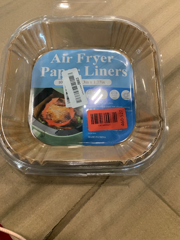 Photo 1 of [3-Size] Air Fryer Disposable Paper Liner Rectangle Compatible with Ninja foodi Dual Air Fryers Toaster Oven, Non-stick Parchment Paper Baking Accessories