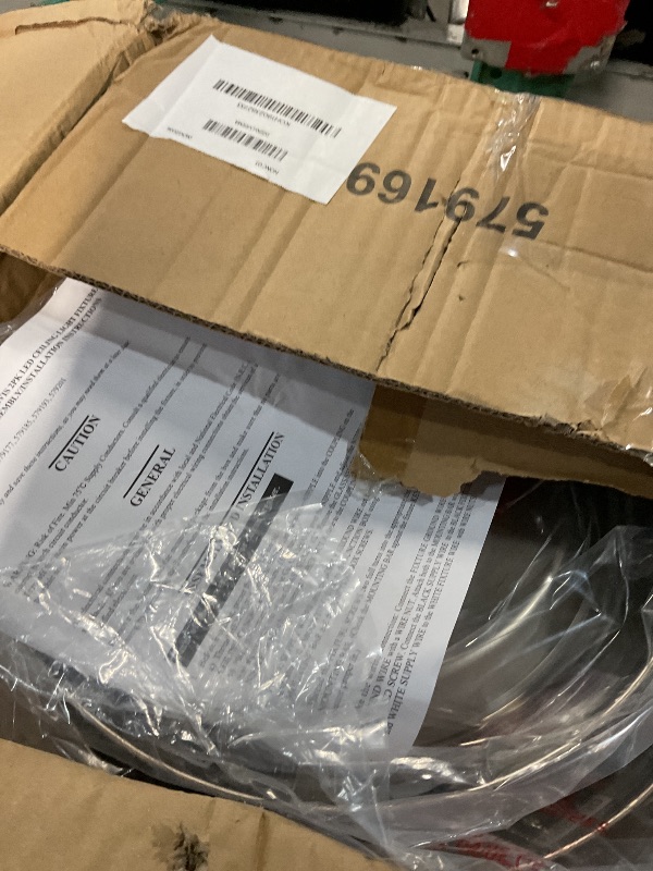 Photo 1 of ***MISSING PARTS SEE COMMENTS***11 Inch Hays Integrated LED Ceiling Light 2-Pack, Indoor, Frosted Glass, Satin Nickel – Design House, 579169