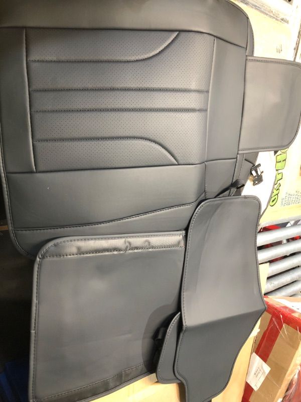 Photo 1 of ***STOCK PHOTO FOR REFERENCE ONLY***MINGBRON Car Seat Cover Full Set, Leather Car Seat Cover, Waterproof Seat Covers, Car Seat Cushion, Nappa Leather Seat Covers Car Seat Protector Universal Fit Most Cars Black